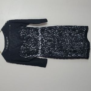 Sue Wong Nocturne Lace Overlay Cocktail Dress Size 4 NEW WITH TAGS